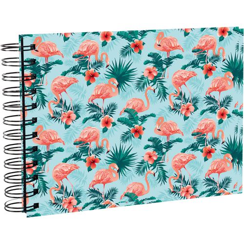 Exacompta Flamingo Photo Album Spiral Hardback Paper 15.8 x 23.5 x 5 cm Light Blue