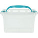 Whitefurze Carry Storage Box 13 L Transparent 38 x 26 x 21 cm