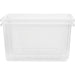 Whitefurze Stack&Store Storage Box 52 L Large Without Lid Transparent 59 x 40 x 29 cm