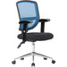 Nautilus Designs Office Chair Bcm/K512/Bl/Adt Mesh Blue Chrome