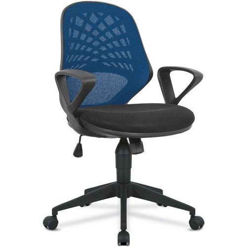 Nautilus Designs Office Chair Bcm/K116/Bl Mesh Blue Black