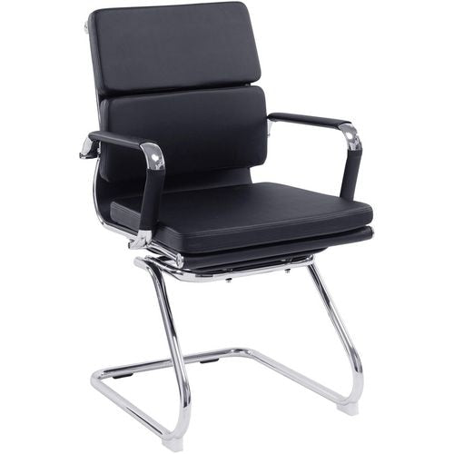 Nautilus Designs Cantilever Chair Bcl/5003Av/Bk Non Height Adjustable Black Chrome