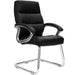 Nautilus Designs Cantilever Chair Bcp/T401/Bk Non Height Adjustable Black Chrome