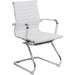 Nautilus Designs Cantilever Chair Bcl/8003Av/Wh Non Height Adjustable White Chrome