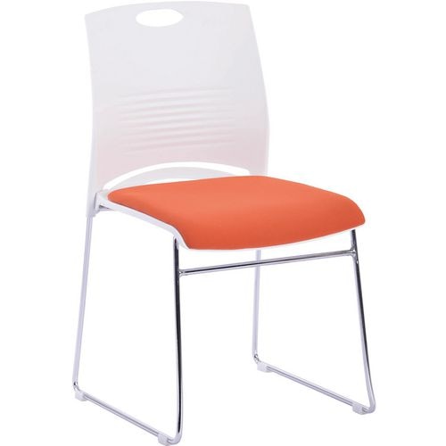 Nautilus Designs Conference Chair Bcp/S900/Og Non Height Adjustable Orange Chrome