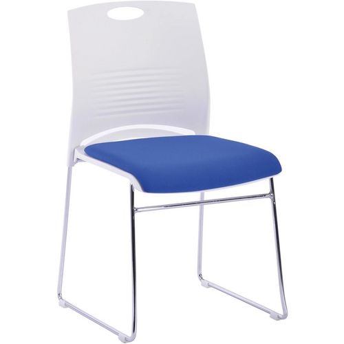 Nautilus Designs Conference Chair Bcp/S900/Bl Non Height Adjustable Blue Chrome