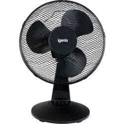 igenix Desk Fan Black 26 x 34.5 x 47 cm