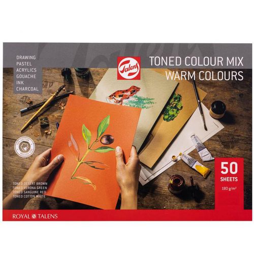 Talens Pads 91530062 180 gsm A4 Multicolour 50 Sheets