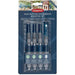 DERWENT Paint Brushes 2305816 Clear 2.65 x 1.38 x 0.27 cm Pack of 4