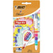 BIC 4 Colours Decor Ballpoint Pen Medium 0.4 mm Refillable and Tipp-Ex Mini Pocket Mouse