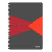 LEITZ Office Wirebound Notebook A4 Ruled PP (Polypropylene) Red Perforated Pack of 5