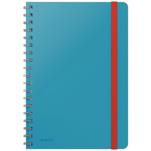 Leitz Cosy B5 Wirebound Notebook 4527 Soft Touch Ruled Blue 160 Pages