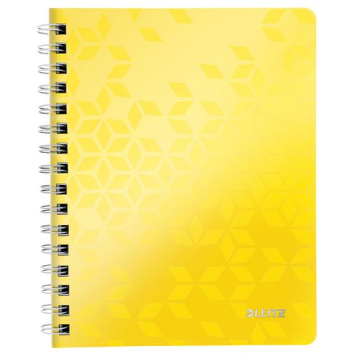 LEITZ Wow Wirebound Notebook A5 Ruled Yellow