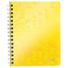 LEITZ Wow Wirebound Notebook A5 Ruled Yellow