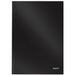 LEITZ Solid Casebound Notebook A4 Ruled Paper Black Not perforated 80 Pages Pack of 6