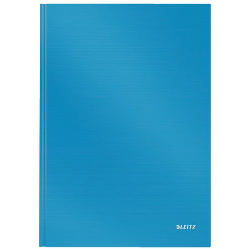 LEITZ Casebound Notebook A4 Ruled Paper Light Blue Not perforated 80 Pages Pack of 6