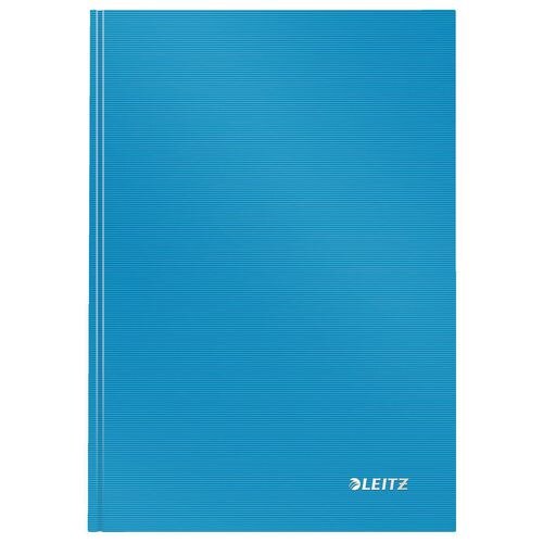 LEITZ Solid Casebound Notebook A5 Ruled Paper Light Blue Not perforated 80 Pages Pack of 6