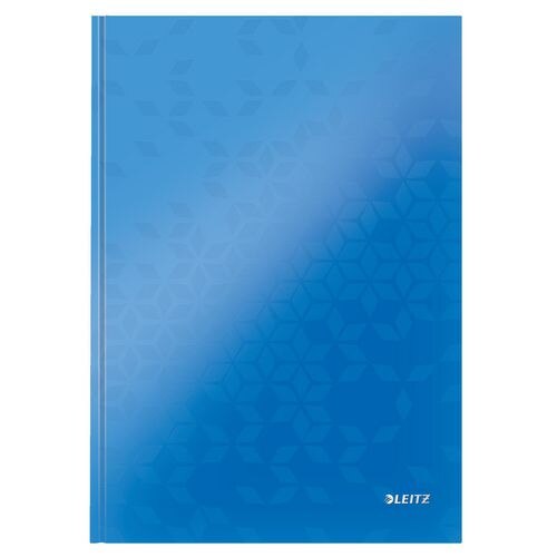 LEITZ Wow Notebook A4 Ruled Paper Blue Not perforated 80 Pages Pack of 6