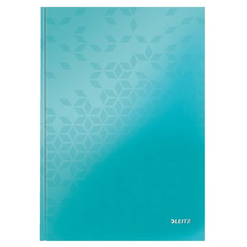 LEITZ Wow Notebook A4 Ruled Paper Ice Blue Not perforated 80 Pages Pack of 6