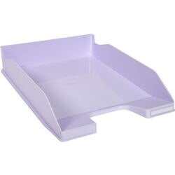 Exacompta Combo Midi Letter Tray 113264D A4+ PS (Polystyrene) Pastel Mauve 255mm x 346mm