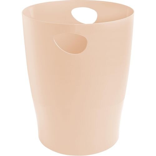 Exacompta Aquarel Waste Bin 45361D PP (Polypropylene) Pastel Coral 263 x 335 x 335 mm