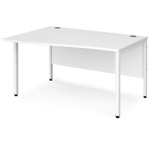 Dams International Wave Desk MB14WLWHWH 1,400 x 990 x 725 x 800 - 990 mm