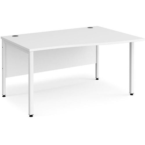 Dams International Wave Desk MB14WRWHWH 1,400 x 990 x 725 x 800 - 990 mm