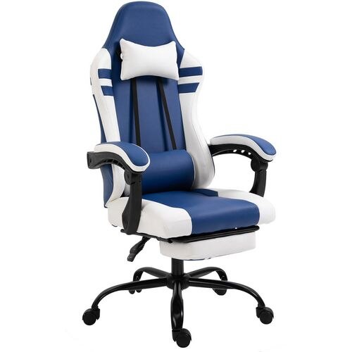 Vinsetto Gaming Chair 921-278V70BU Blue 52 (W) x 62 (D) x 128 (H) mm