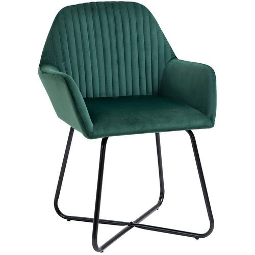 HOMCOM Accent Chair 839-128V70GN Green