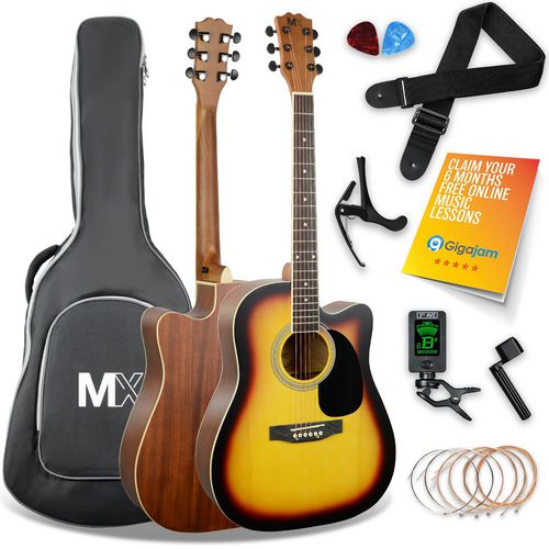 3rd Avenue Acoustic Guitar Set Sunburst