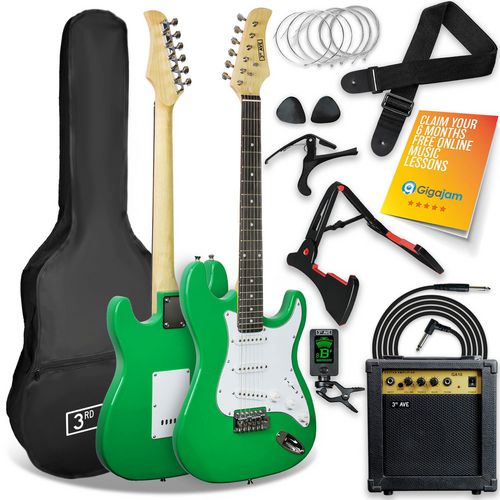 3rd Avenue Electric Guitar Set Green