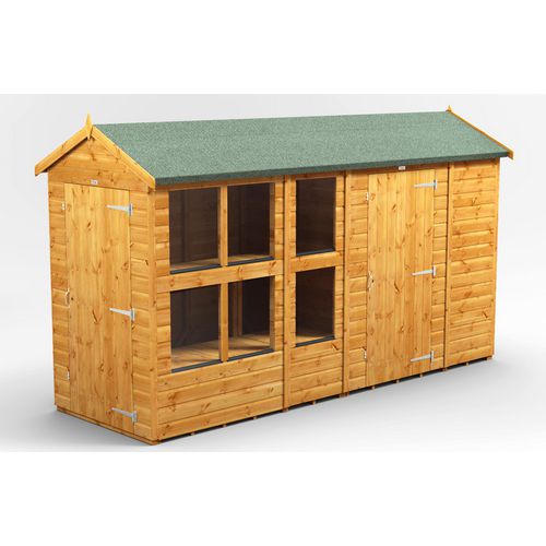 Power Apex Potting Shed 374.8 (W) x 374.8 (D) x 214.7 (H) cm 124PAPSC6