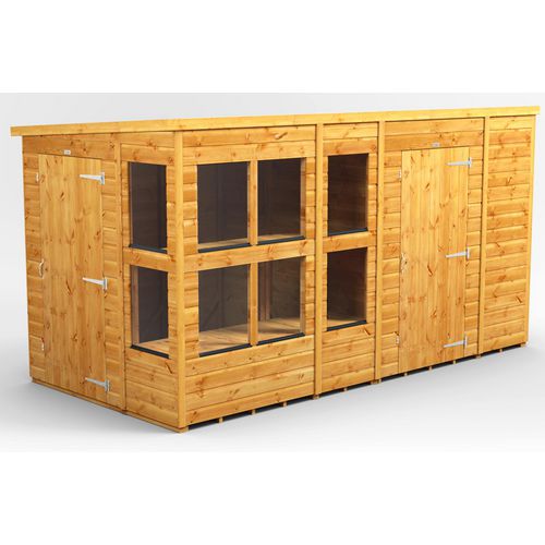 Power Pent Potting Shed 374.8 (W) x 374.8 (D) x 202.8 (H) cm 126PPPSC6