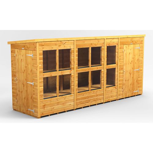 Power Pent Potting Shed 433.8 (W) x 433.8 (D) x 202.8 (H) cm 144PPPSC4