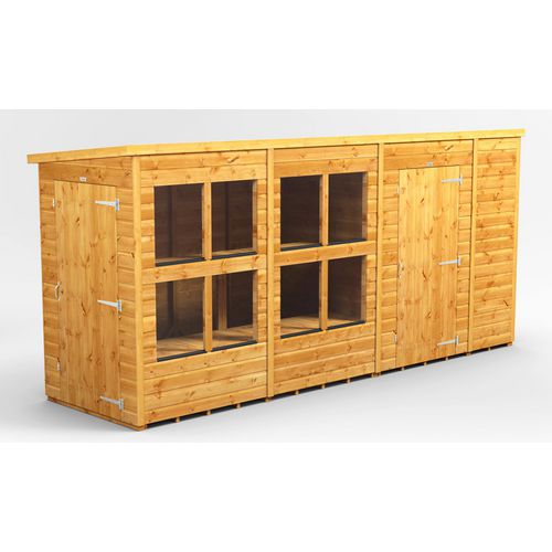 Power Pent Potting Shed 433.8 (W) x 433.8 (D) x 202.8 (H) cm 144PPPSC6