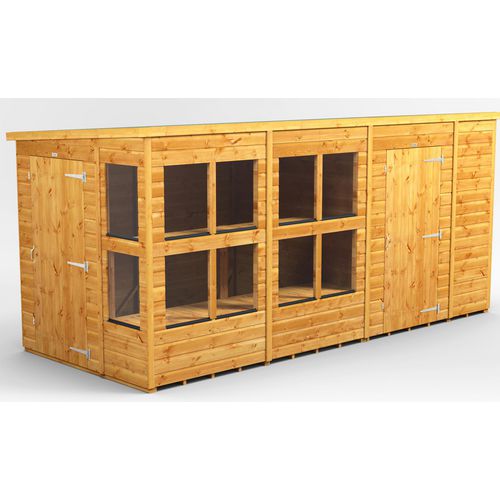 Power Pent Potting Shed 433.8 (W) x 433.8 (D) x 202.8 (H) cm 146PPPSC6