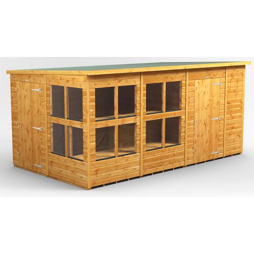 Power Pent Potting Shed 433.8 (W) x 433.8 (D) x 202.8 (H) cm 148PPPSC6