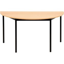 Sodematub Semi-circular Semicircular Table Black Iron Black 1,400 x 700 x 740 mm