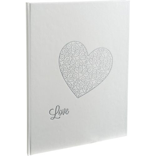 Exacompta Guest Book Cardboard, PU (Polyurethane), PVC (Polyvinyl Chloride) White 4754E 22 (W) x 27 (D) x 1.5 (H) cm Pack of 3