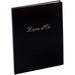 Exacompta Guest Book Cardboard, PU (Polyurethane), PVC (Polyvinyl Chloride) Black 4981E 23 (W) x 27 (D) x 1.2 (H) cm Pack of 2