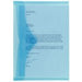 Office Depot Document Wallet A4 Press Stud PP (Polypropylene) Landscape 23.5 (W) x 33.5 (H) cm Blue, Transparent Pack of 5