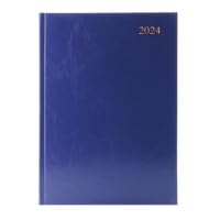 Desk Diary 2 Ppd A4 Blue 2024