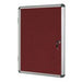 Bi-Office Enclore Indoor Lockable Notice Board Non Magnetic 15 x A4 Wall Mounted 116 (W) x 98 (H) cm Red