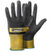 TEGERA Infinity Non-Disposable Precision Gloves Nitrile, Nylon Size 10 Black, Yellow 6 Pairs