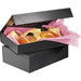 RAJA Gift Box Cardboard 265 (W) x 65 (D) x 375 (H) mm Black Pack of 10