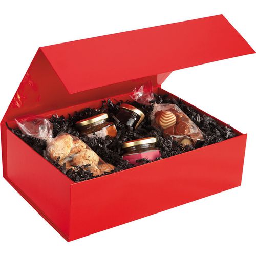 RAJA Gift Box Cardboard 230 (W) x 100 (D) x 330 (H) mm Red Pack of 10