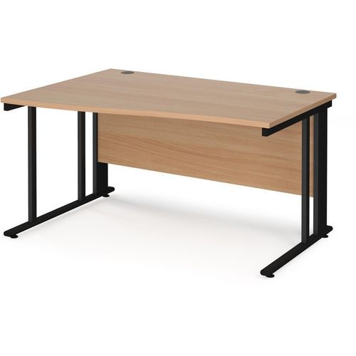 Dams International Wave Desk MCM14WLKB 1,400 x 725 x 800 - 990 mm