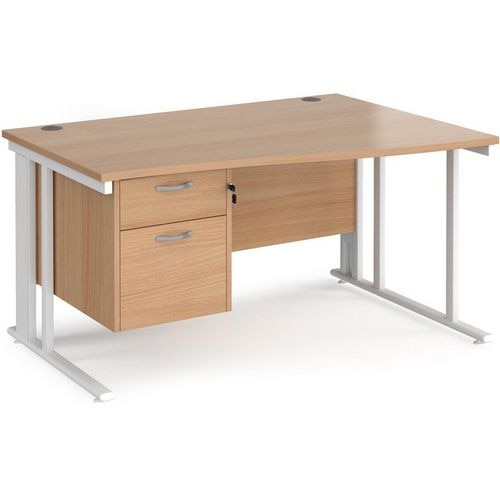 Dams International Wave Desk MCM14WRP2WHB 1,400 x 725 x 800 - 990 mm