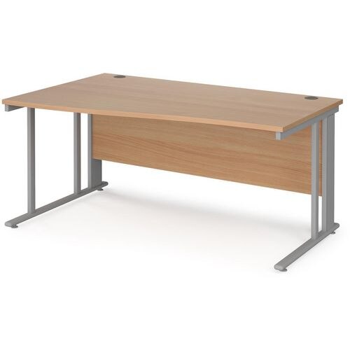 Dams International Wave Desk MCM16WLSB 1,600 x 725 x 800 - 990 mm