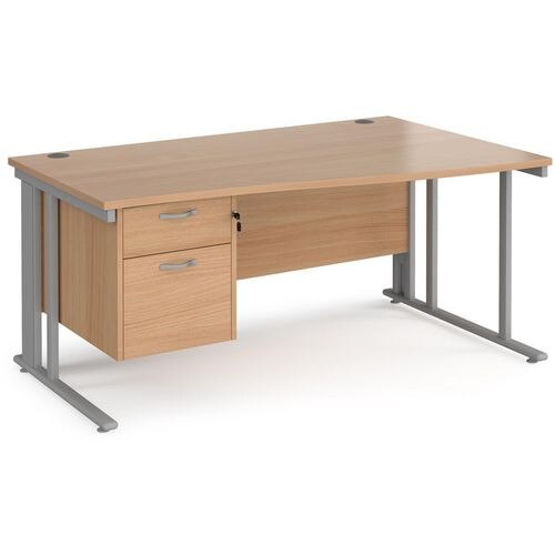 Dams International Wave Desk MCM16WRP2SB 1,600 x 725 x 800 - 990 mm